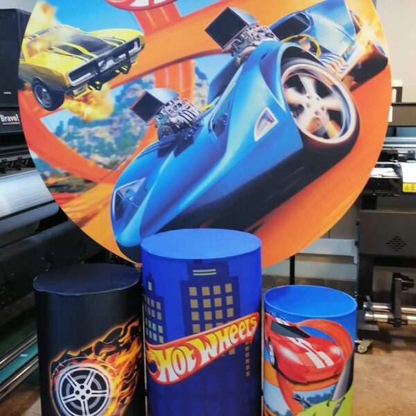 Hot Wheels-1 Fundas de tela sublimada para Candy Bar