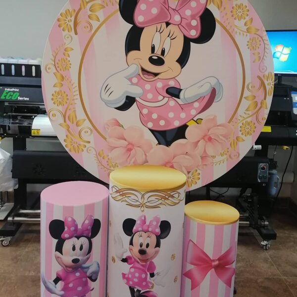Minnie-1 Fundas de tela sublimada para Candy Bar